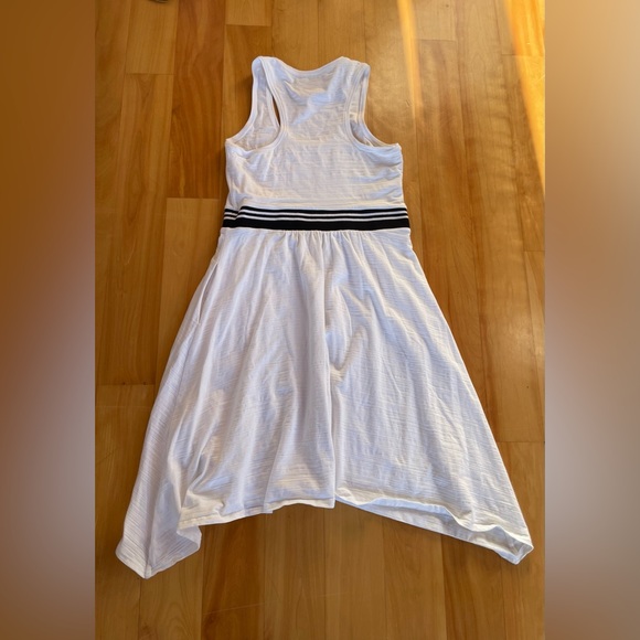 Maeve White Tank Dress with Black Stripe - Picture 4 of 8